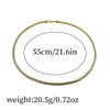 Fashion Thick Chain Necklace Stainless Steel 18K Goldplated Hiphop Rock Style