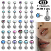 Fashion Titanium Geometric Diamond Earrings