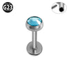 Fashion Titanium Geometric Diamond Earrings