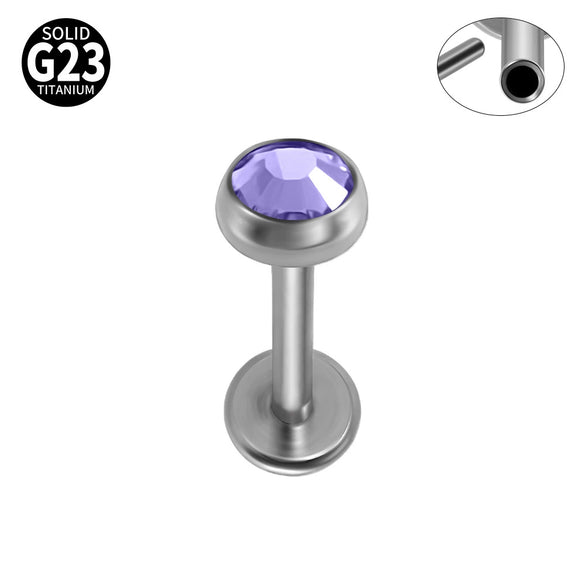 Fashion Titanium Geometric Diamond Earrings