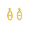 Fashion Titanium Steel Animal Zodiac Pig Nose Hollow Electroplated Women's Earrings