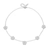 Fashion Titanium Steel Five Leaf Clover Electroplated Jewelry Set Necklace Bracelet