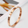 Fashion Titanium Steel Geometric Zircon Bracelet With Diamond Cut Finish Elegant Lightweight Jewelry Accessory For Couples
