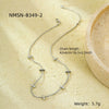 Fashion Titanium Steel Goldplated Thin Strip Collarbone Necklace With Electroplating Treatment