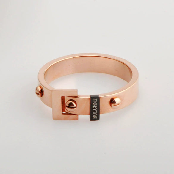 Fashion Titanium Steel Heart Ring Electroplated For Men And Women