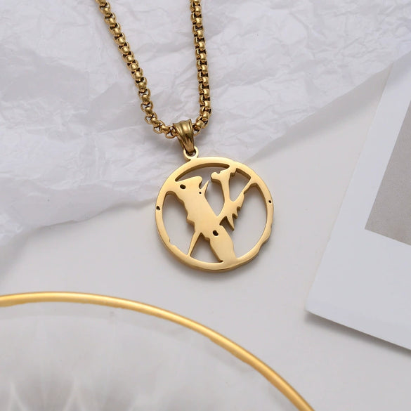 Fashion Titanium Steel Lightning Pendant Necklace For Men And Women