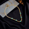 Fashion Titanium Steel Snake Bone Chain Geometric Clavicle Necklace With Electroplating