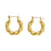 Fashion 316L Stainless Steel Ushape Geometric Electroplated Women's Earrings Jewelry Wholesale