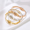 Fashion Tree Of Life Titanium Steel Bracelet Women's Light Luxury Electroplated Hand Jewelry