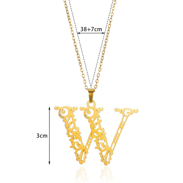 Fashion Trend Hollow Letter Stainless Steel Jewelry With Vacuum Plating