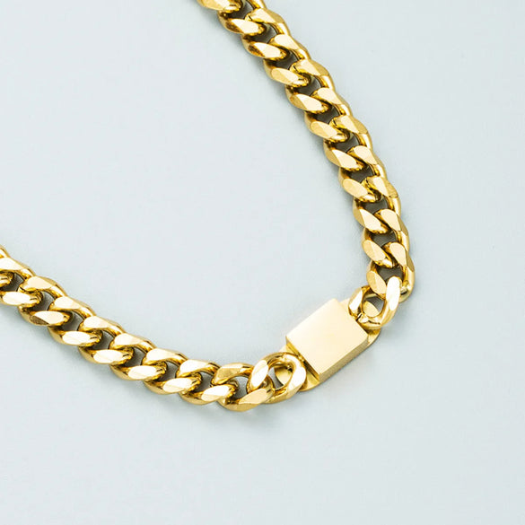 Fashion Trend Stainless Steel  Cuban Chain Bracelet Wholesale Gooddiy