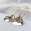 Fashion Triangle Copper Gold Plated Earrings 1 Pair