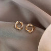 Fashion Twist Alloy Inlay Rhinestones Women'S Ear Studs 1 Pair