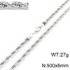 Fashion Twist Stainless Steel Plating Unisex Necklace 1 Piece