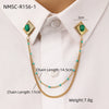 Fashion Unisex Geometric Stainless Steel Shirt Collar Pin Jewelry With Electroplating Treatment