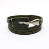 Fashion Unisex Multi Layer Hook Geometry Punk Retro Trend Leather Jewelry Bracelet