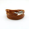Fashion Unisex Multi Layer Hook Geometry Punk Retro Trend Leather Jewelry Bracelet