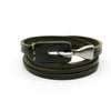 Fashion Unisex Multi Layer Hook Geometry Punk Retro Trend Leather Jewelry Bracelet
