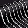 Fashion Unisex Stainless Steel And Titanium Steel Chain Necklace Hip Hop Style Electroplated
