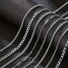 Fashion Unisex Stainless Steel And Titanium Steel Chain Necklace Hip Hop Style Electroplated