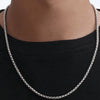 Fashion Unisex Stainless Steel And Titanium Steel Chain Necklace Hip Hop Style Electroplated