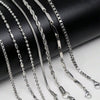 Fashion Unisex Stainless Steel And Titanium Steel Chain Necklace Hip Hop Style Electroplated