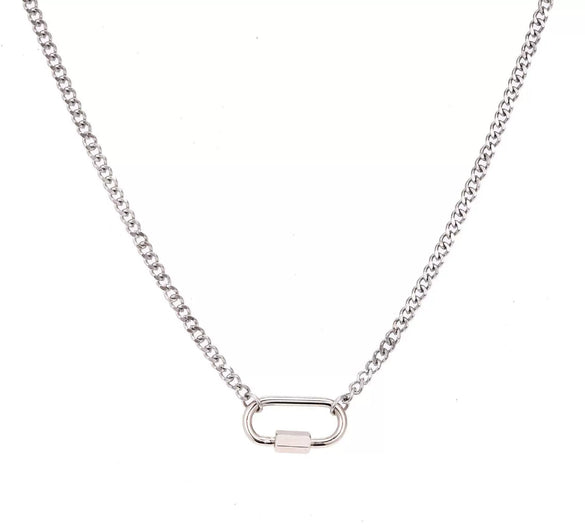 Fashion Versatile Necklace Accessories Stainless Steel Titanium Steel Geometric Electroplating Light Luxury Style Unisex