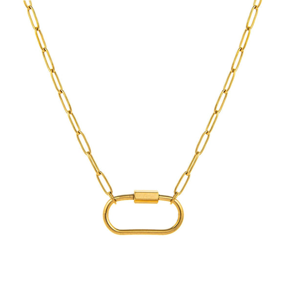 Fashion Versatile Necklace Accessories Stainless Steel Titanium Steel Geometric Electroplating Light Luxury Style Unisex