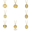 Fashion Virgin Pendant Stainless Steel Waterproof Fadeless Copper Zirconium Jewelry Color Diamond Series Electroplated Ochain Necklace
