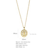 Fashion Virgin Pendant Stainless Steel Waterproof Fadeless Copper Zirconium Jewelry Color Diamond Series Electroplated Ochain Necklace