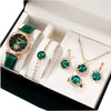 Fashion Watch Jewelry Set Alloy And Stainless Steel Round Dial