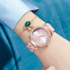 Fashion Watch Jewelry Set Alloy And Stainless Steel Round Dial