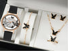 Fashion Watch Jewelry Set Alloy And Stainless Steel Round Dial
