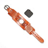 Fashion Watch Strap Genuine Leather Compass Totem Vintage Wristband For Apple Watch Universal Model