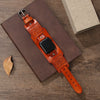 Fashion Watch Strap Genuine Leather Compass Totem Vintage Wristband For Apple Watch Universal Model