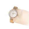 Fashion Waterproof Diamondencrusted Titanium Steel And Zinc Alloy Women's Square Bracelet Watch With Horseshoe Buckle