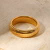 Fashion Widefaced Singlelayer Snake Chain Bracelet Stainless Steel Geometric Electroplated For Women