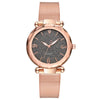 Fashion Women's Alloy And Stainless Steel Round Angular Mirror Quartz Watch
