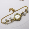 Fashion Women's Alloy And Stainless Steel Round Water Drop Shape Bracelet Watch