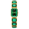 Fashion Women's Alloy And Stainless Steel Square Dial Quartz Watch With Diamond Inlay