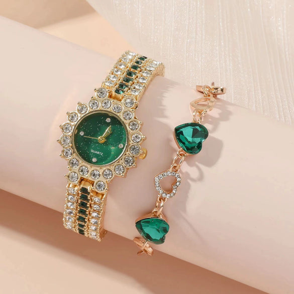 Fashion Women's Alloy Band Round Dial Quartz Watch