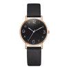Fashion Women's Alloy Case Textile Strap Round Dial Glass Quartz Watch