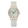Fashion Women's Alloy Case Textile Strap Round Dial Glass Quartz Watch