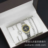 Fashion Women's Alloy Quartz Watch With Imitation Leather Strap And Stainless Steel Clasp