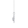 Fashion Women's Heart Shaped 925 Silver Moissanite Inlaid Clavicle Necklace