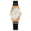 Fashion Women's Metal Belt Quartz Watch With Oval Dial And Mineral Strengthened Glass Mirror
