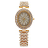 Fashion Women's Metal Watch With Oval Dial And Mineral Reinforced Glass Mirror