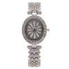 Fashion Women's Metal Watch With Oval Dial And Mineral Reinforced Glass Mirror