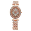 Fashion Women's Metal Watch With Oval Dial And Mineral Reinforced Glass Mirror