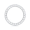 Fashion Women's Moissanite Ring 925 Silver Geometric Style Set With Diamonds